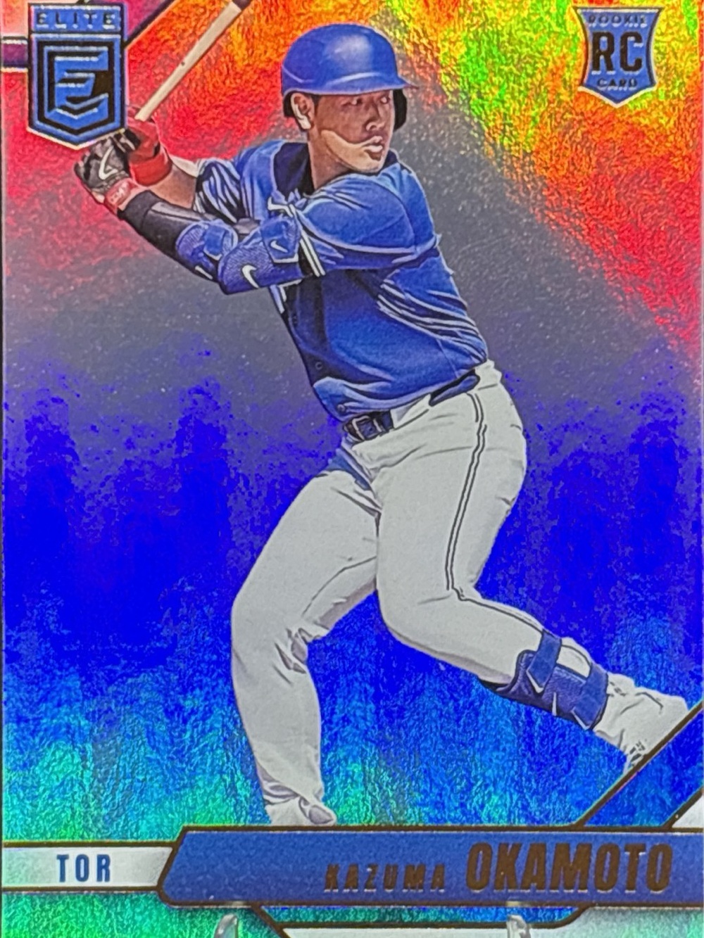 Panini Elite Kazuma Okamoto Baseball Rookie Card Holo